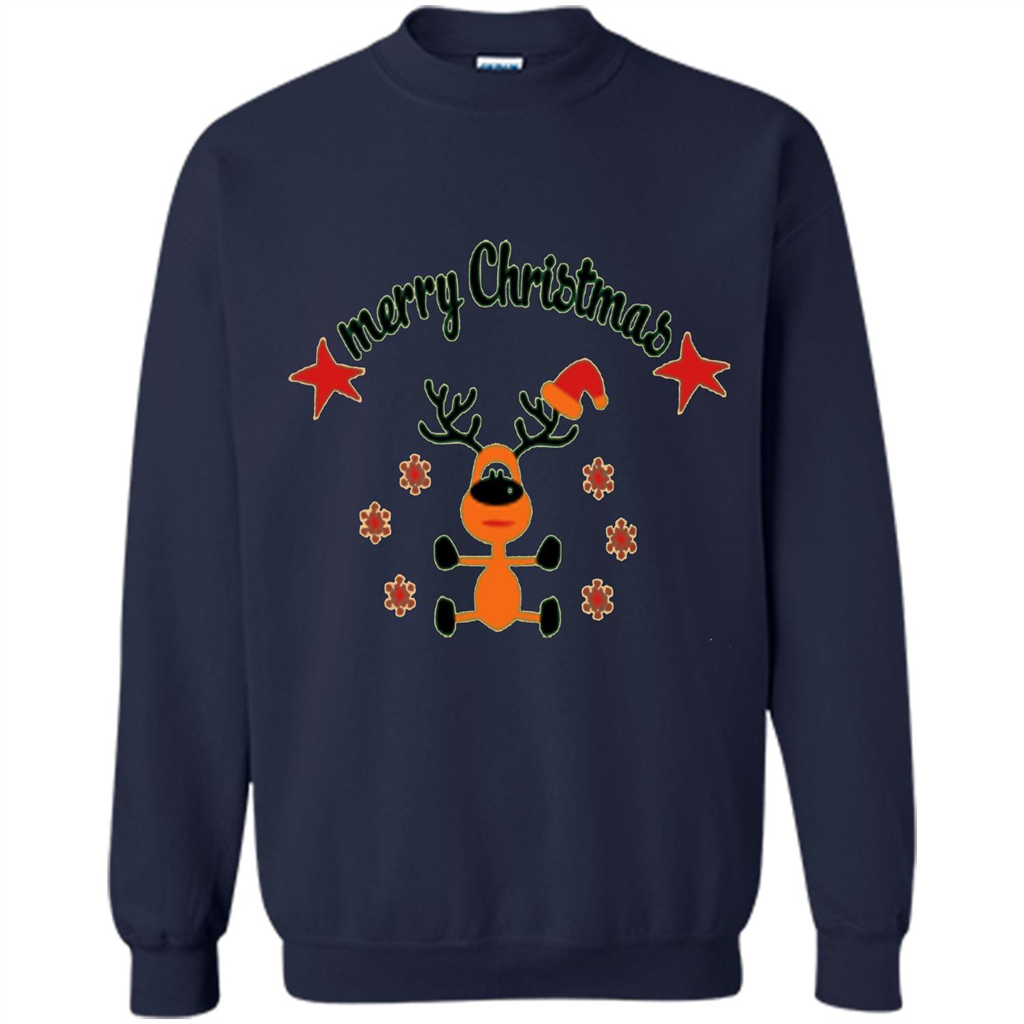 Snowman T-shirt Merry Christmas Navy