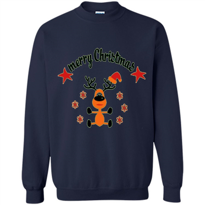 Snowman T-shirt Merry Christmas Navy