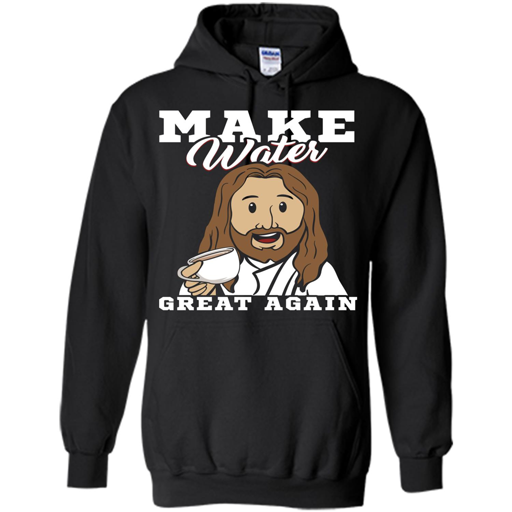 Jesus T-Shirt Make Water Great Again Black