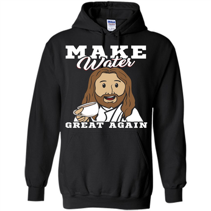 Jesus T-Shirt Make Water Great Again Black