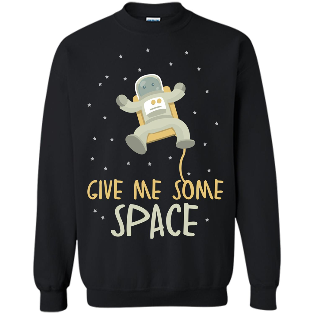 Astronaut T-shirt Give Me Some Space T-shirt Black