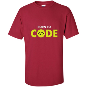 Tshirt for Programmers Born To Code Design Developer