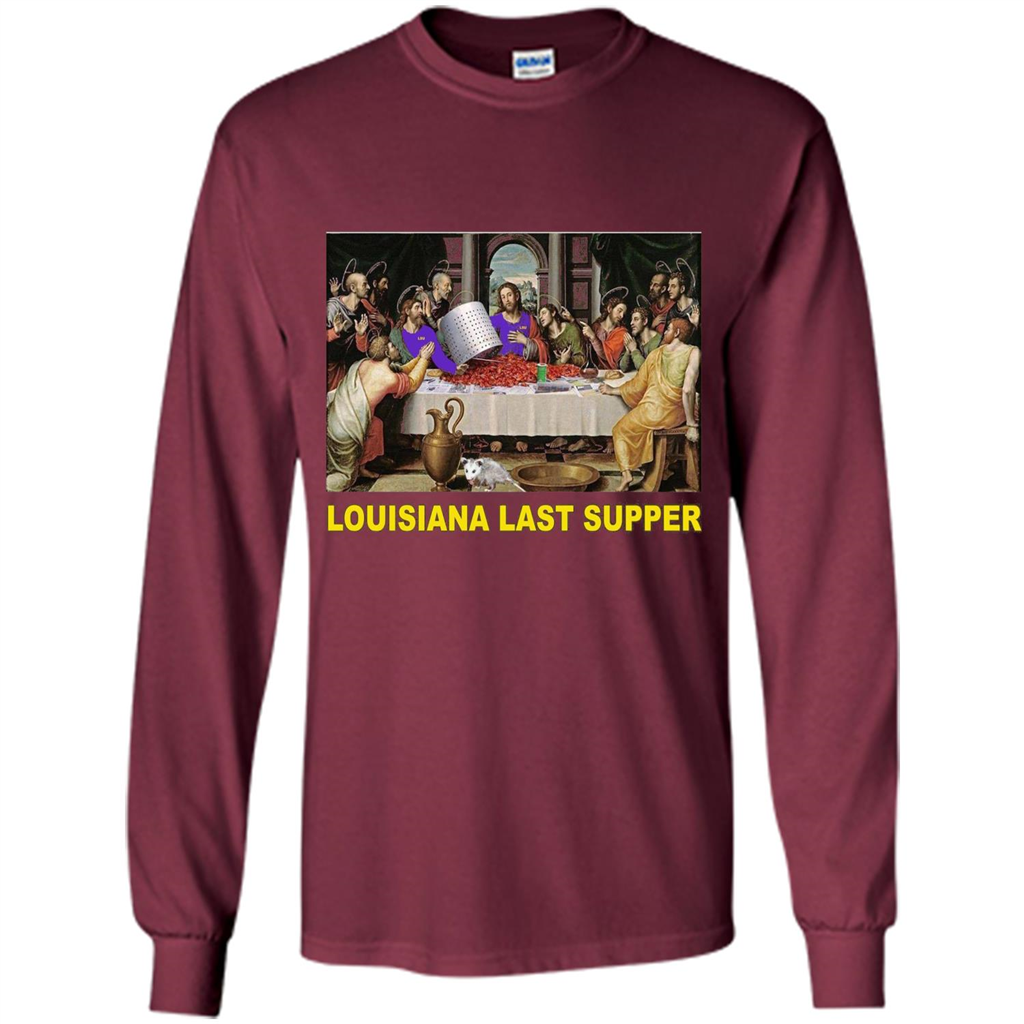 Louisiana Last Supper T-shirt Maroon