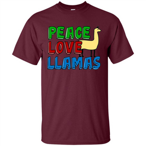 Peace Love Llamas T-shirt