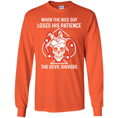 Jocker T-shirt When The Nice Guy Loses His Patience Orange