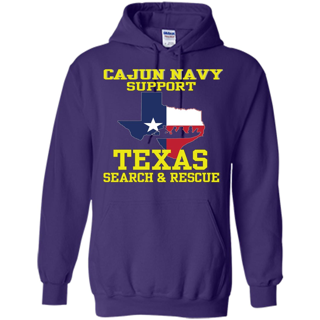 Cajun Navy Support Texas Search And Rescue T-shirt Purple