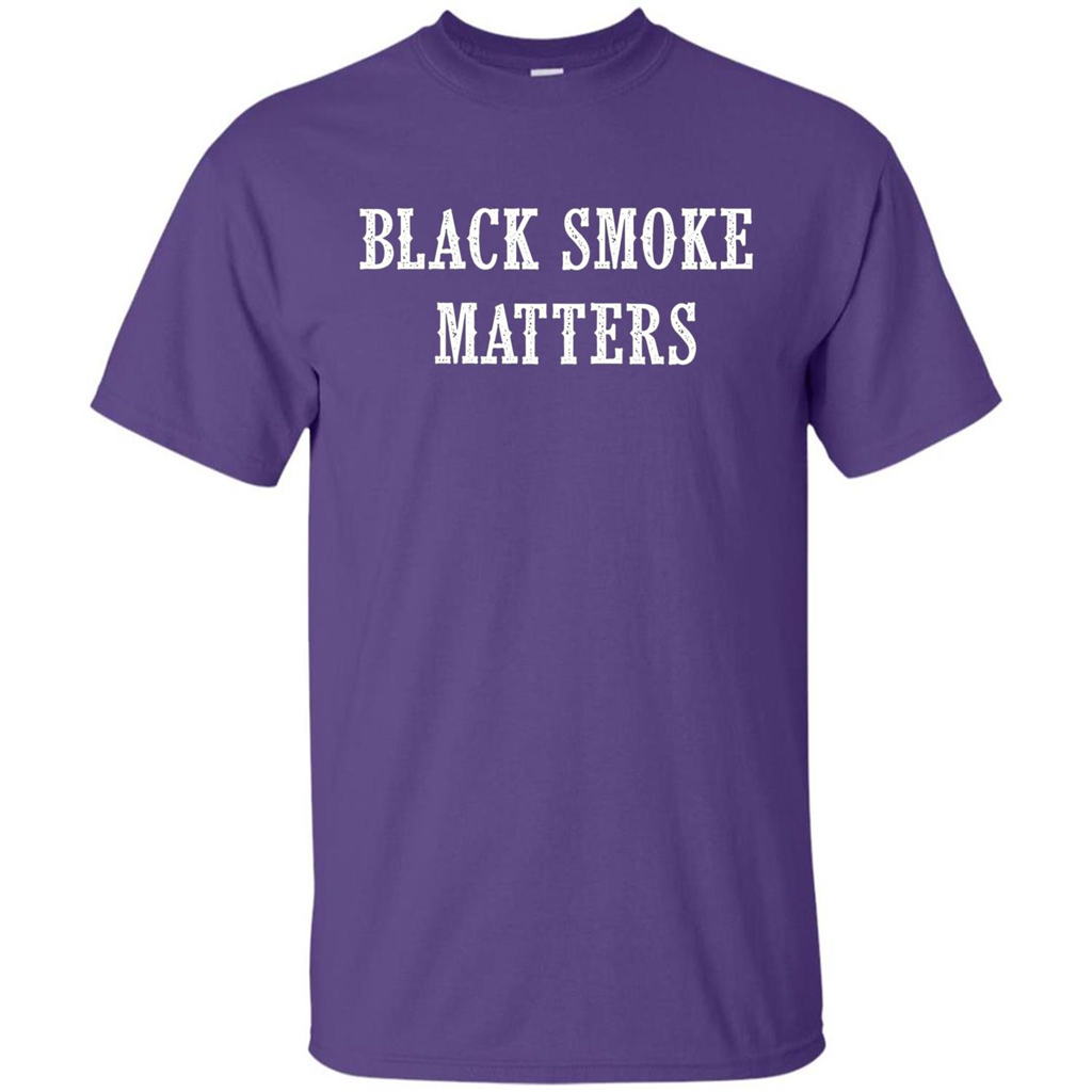 Black Smoke Matters, Diesel Trucks Rolling Coal T-shirt Purple