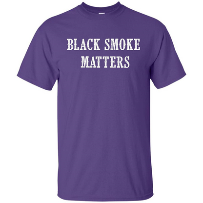 Black Smoke Matters, Diesel Trucks Rolling Coal T-shirt Purple