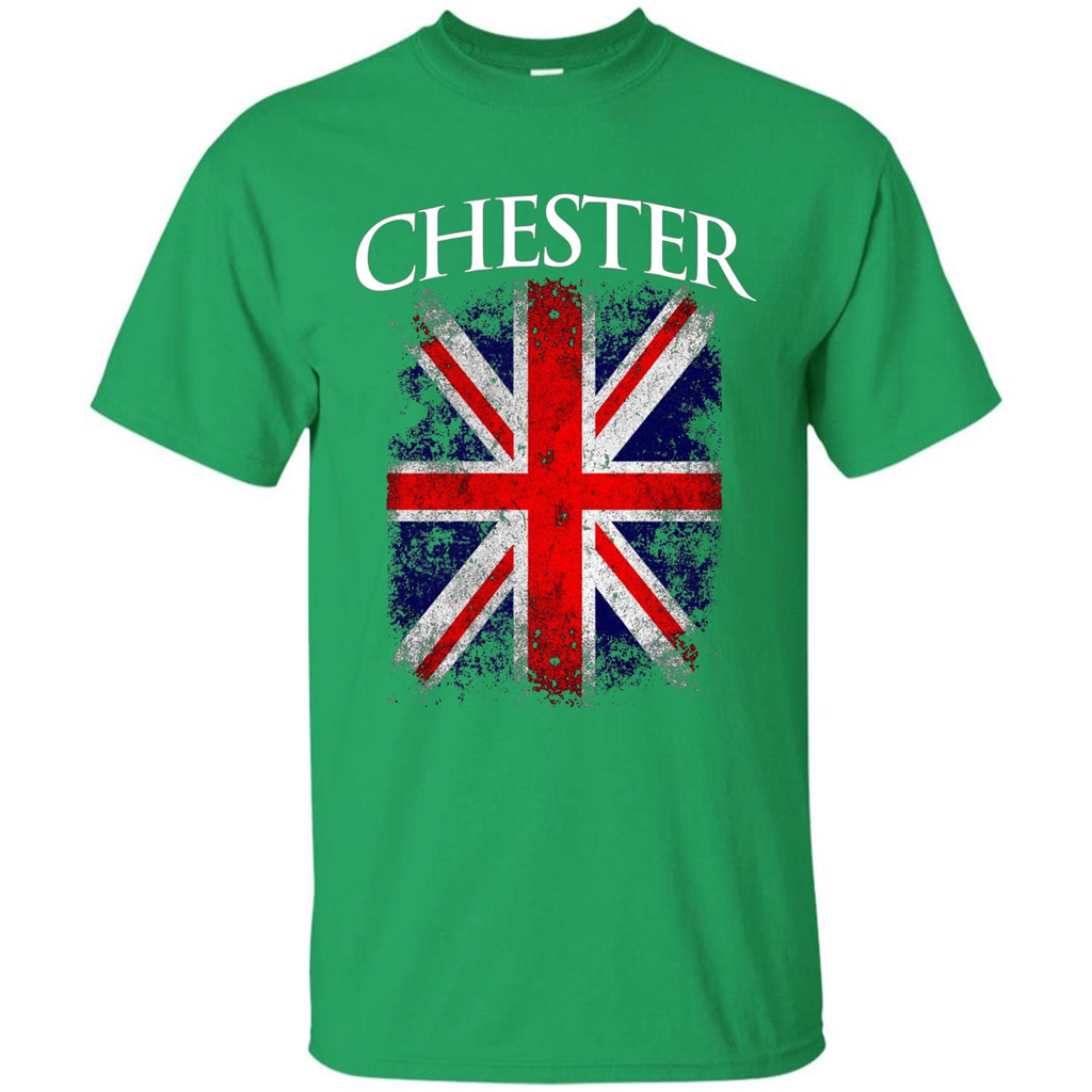 Chester England British Flag T-shirt Irish Green
