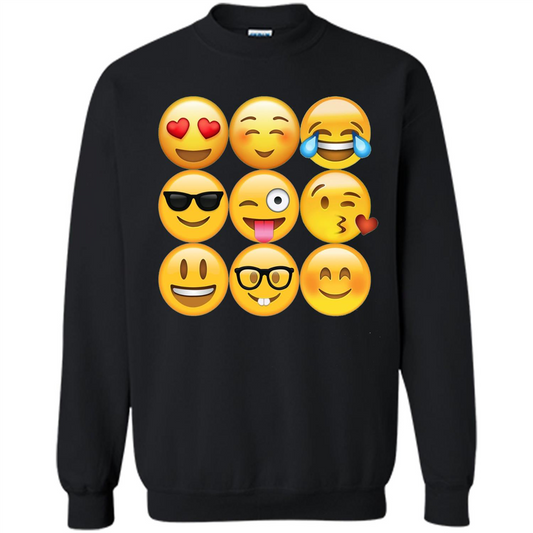 Cute Emoji T-shirt Black