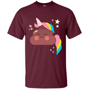 Emoji Happy Unicorn Poop Funny T-shirt