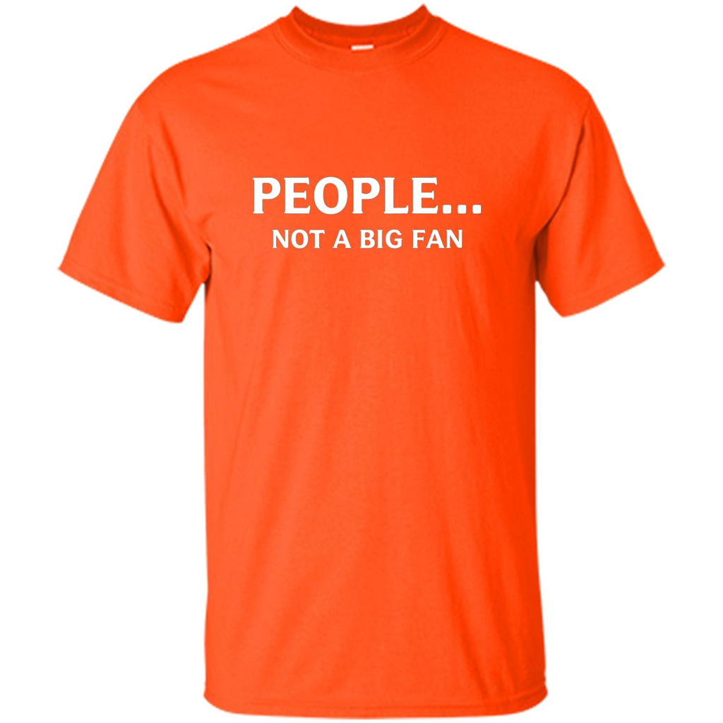 Introvert T-shirt Funny People Not A Big Fan T-shirt Orange