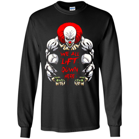 Gym T-shirt We All Lift Down Here T-shirt Black