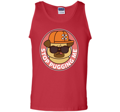 Pug T-shirt Stop Pugging Me T-shirt Red