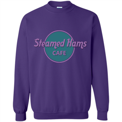 Steamed Hams Cafe T-shirt Purple