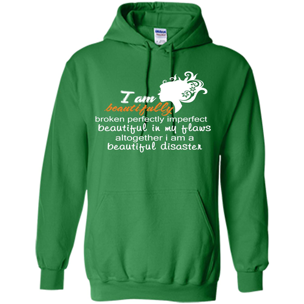 I Am Beautiful Disaster Irish Green
