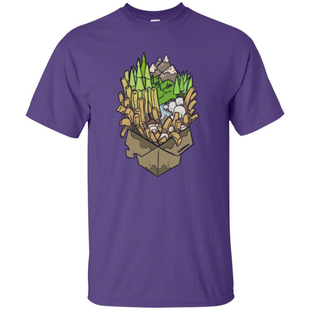 Poutine Forest T-shirt Purple
