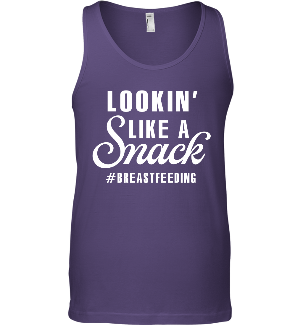 Lookin' Like A Snack Breastfeeding Shirt Tank Top Tank Top Purple