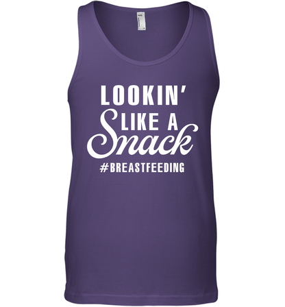 Lookin' Like A Snack Breastfeeding Shirt Tank Top Tank Top Purple
