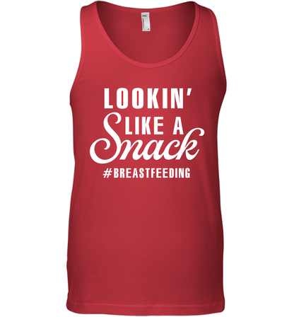 Lookin' Like A Snack Breastfeeding Shirt Tank Top Tank Top Red