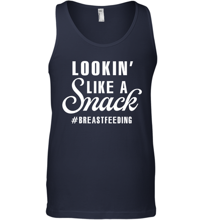 Lookin' Like A Snack Breastfeeding Shirt Tank Top Tank Top Navy