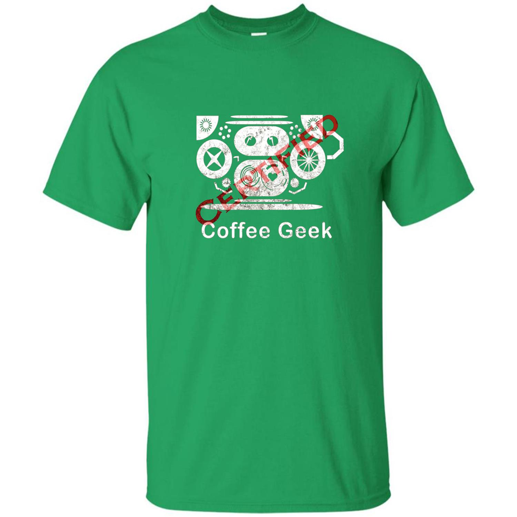 Coffee Lover T-shirt Certified Coffee Geek