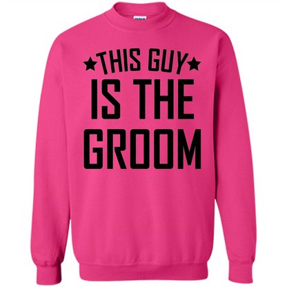Men's This Guy Is The Groom Bachelor Party Wedding T-shirt Heliconia