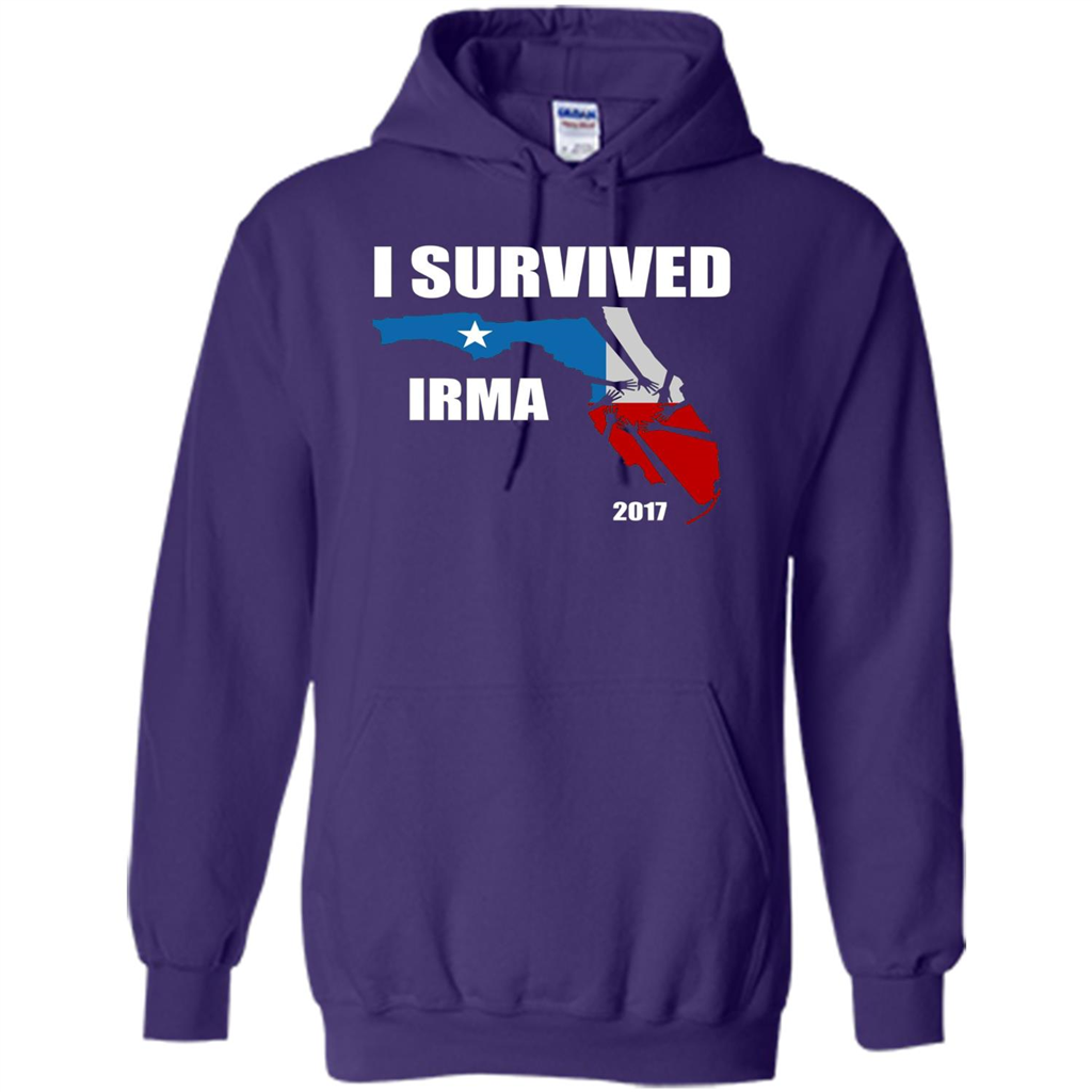 I Survived Hurricane Irma 2017 T-shirt Purple