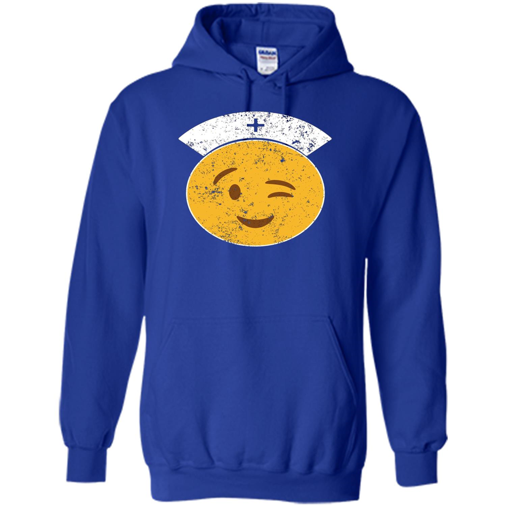 Nurse T-shirt Funny Nurse Emoji T-shirt Royal
