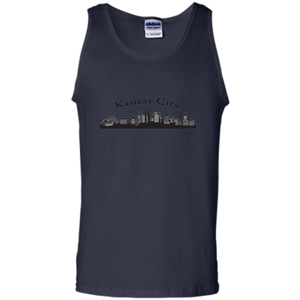 Kansas City Skyline T-shirts Navy