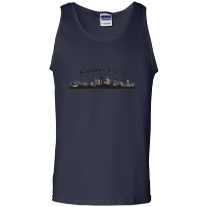 Kansas City Skyline T-shirts Navy