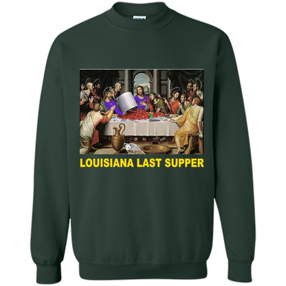 Louisiana Last Supper T-shirt Forest Green