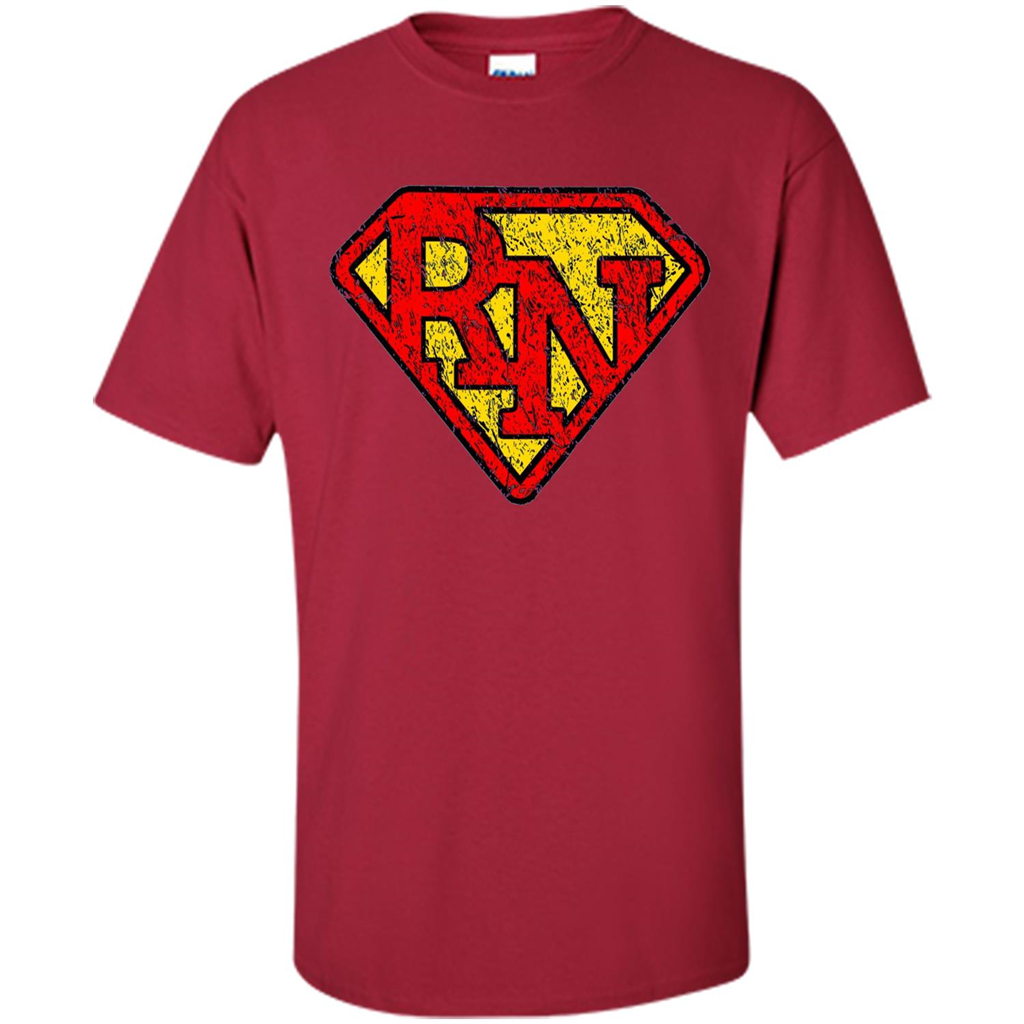 Vintage Super Nurse RN Distressed T-shirt Cardinal