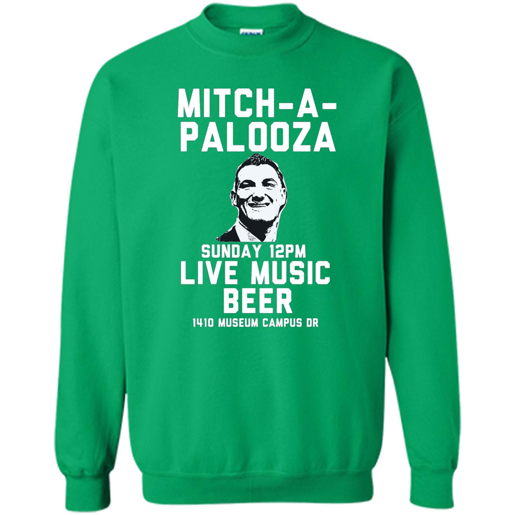 Mitch-a-palooza Live Music Beer T-shirt Irish Green
