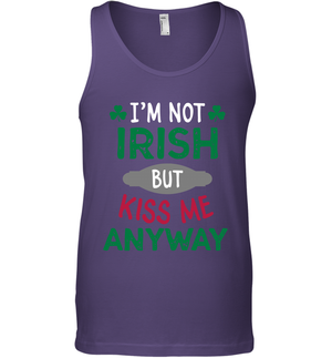 Im Not Irish But Kiss Me Anyway Saint Patricks Day ShirtCanvas Unisex Ringspun Tank