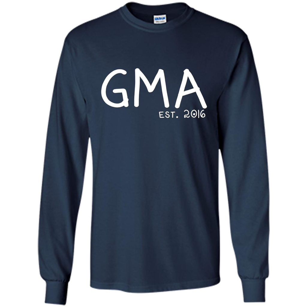 New Gma Shirt - Gma Est. 2016 Grandparents Day Navy