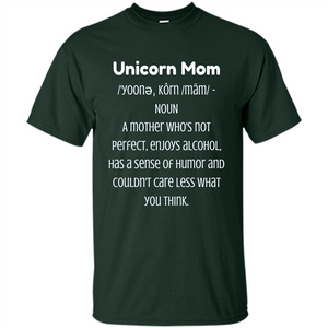 Fun Mom T-shirt - Unicorn Mom Definition