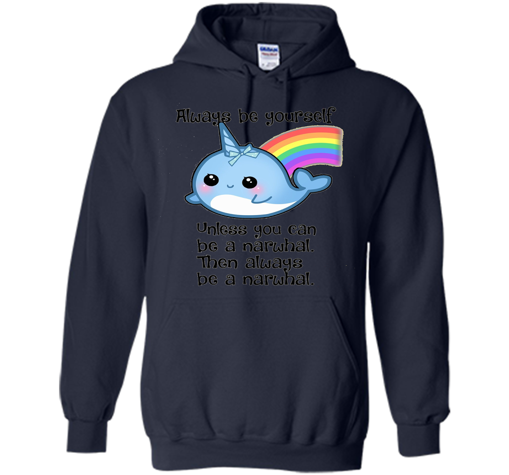 The Always Be A Narwhal Shirt shirt Navy