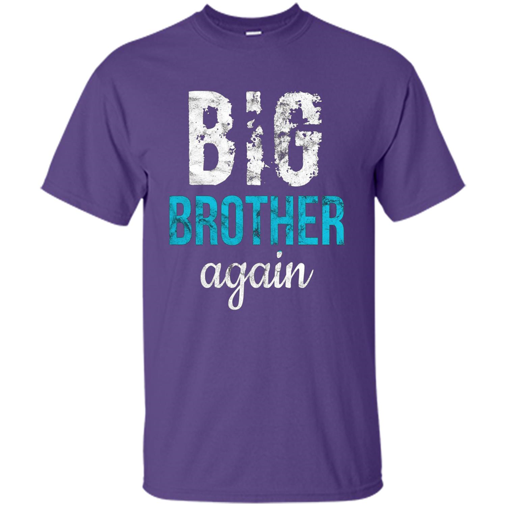 Big Brother Again Distressed T-shirt Purple
