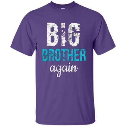 Big Brother Again Distressed T-shirt Purple