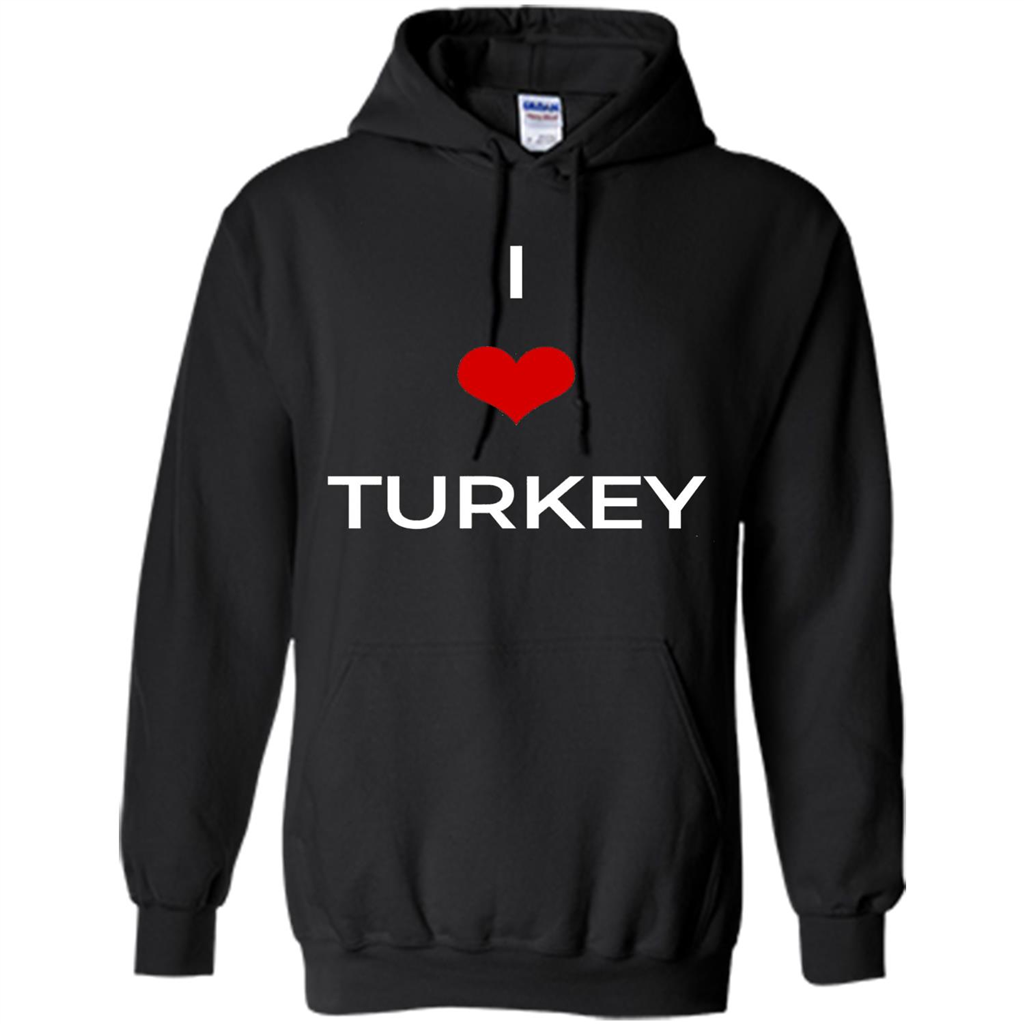I Love Turkey T-shirt Black