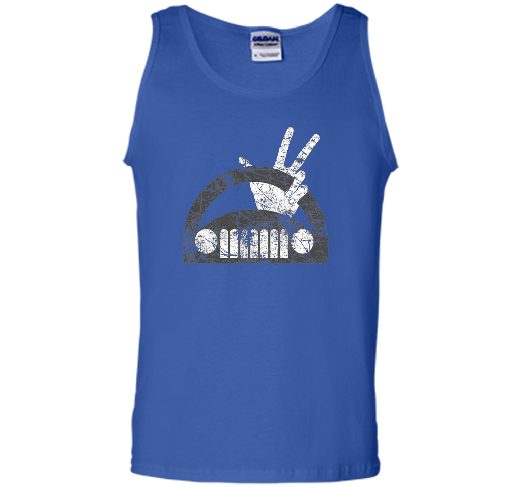 The Jeep Wave You Get It Or You Don't Distressed T-shirt Royal