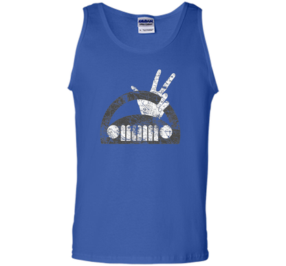 The Jeep Wave You Get It Or You Don't Distressed T-shirt Royal