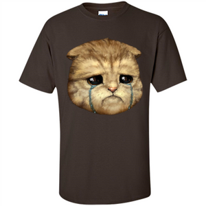 Cat Lovers T-shirt Cat Crying