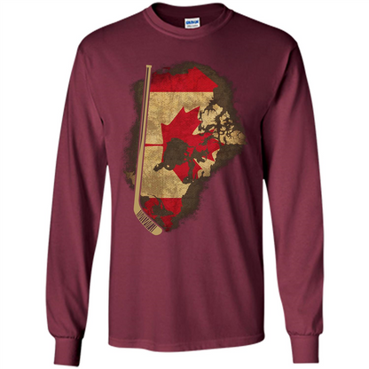 Canada Hockey T-shirt Maroon