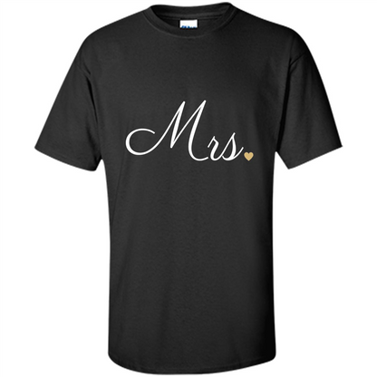Mrs. Wedding T-shirt Black