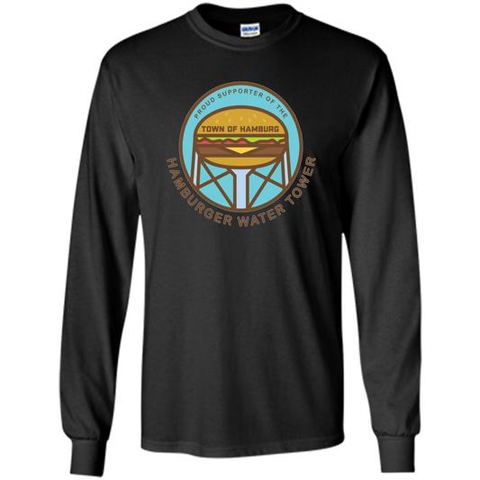 Hamburger Water Tower T-shirt Black