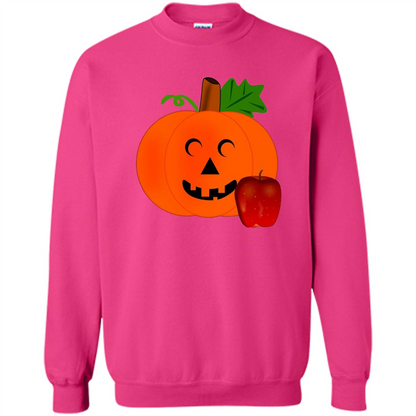 Cute Teacher Pumpkin Apple Halloween Costume T-shirt Heliconia