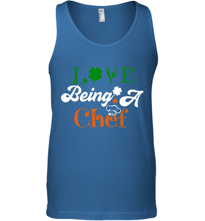 Love Being A Chef Saint Patricks Day Shirt Tank Top Royal