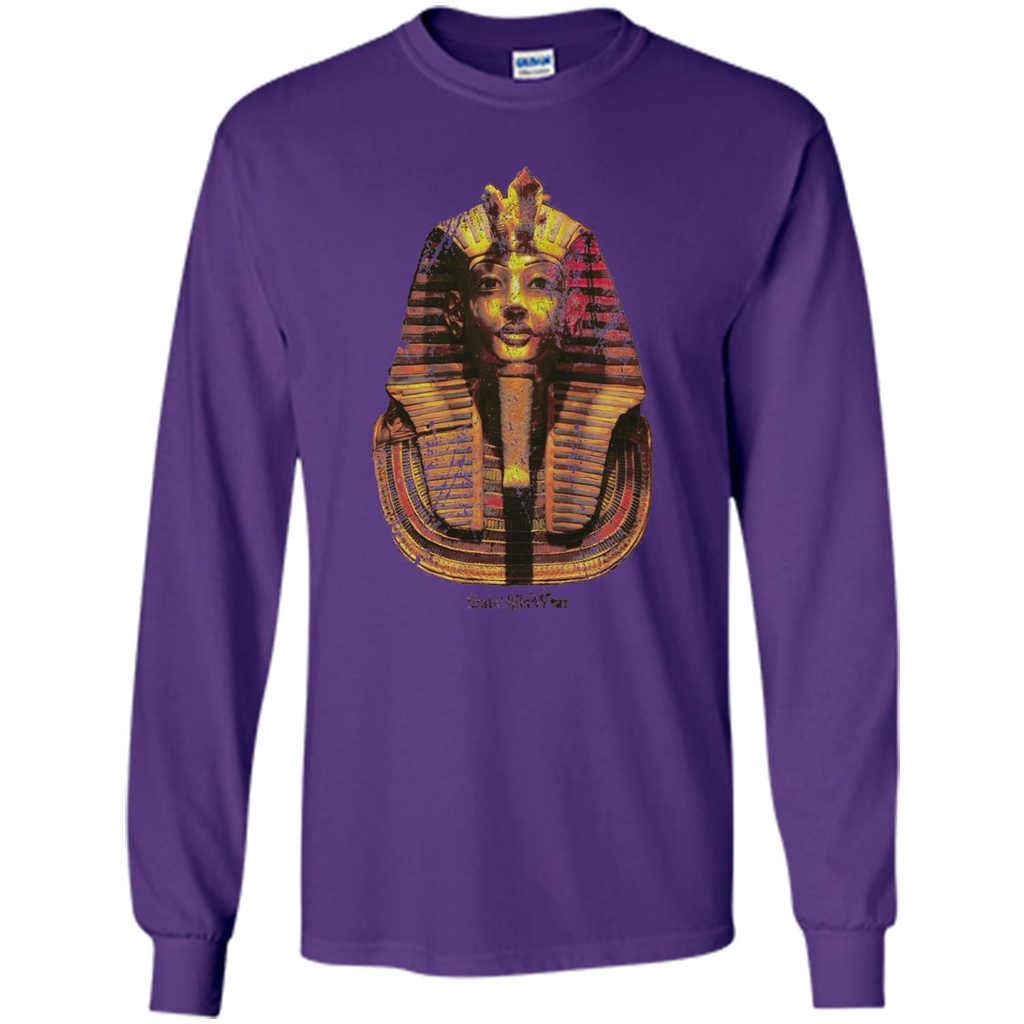 Distressed Pharoah T-shirt Purple